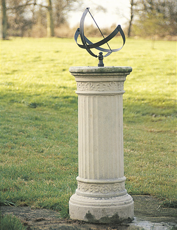 Fluted Sundial Pedestal