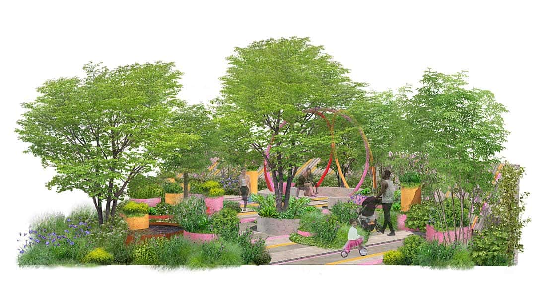 charity garden by St Mungos putting down roots at Chelsea flower show 2022