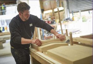 This shows our stone being made in Chilstone's workshop. All Chilstone products are made entirely by hand.